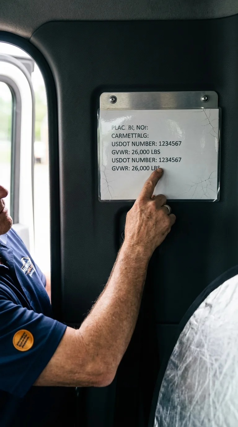 USDOT licensing placard verification in West Memphis